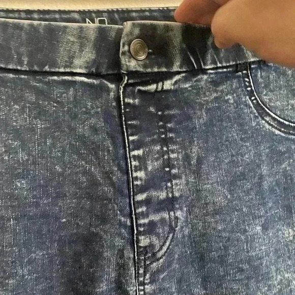 🆕NOHO Curvy Plus-Size Mid Blue Acid Jegging 3XG🆕 - Picture 5 of 12